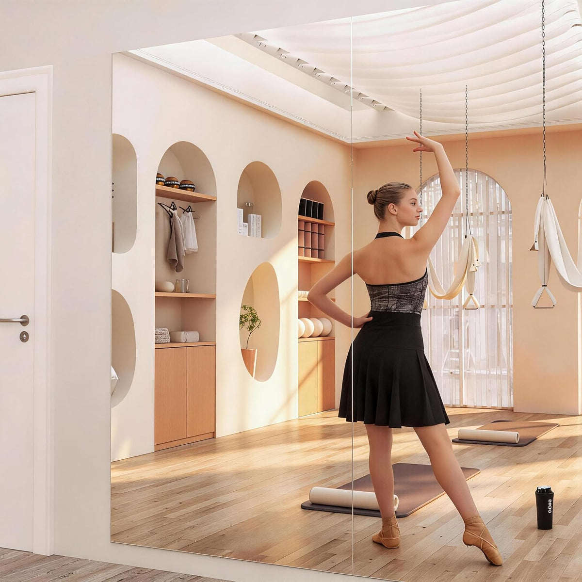 Hasipu 2 Pcs Home Gym Mirror, 72" x 36" Each, Large Full Length Frameless