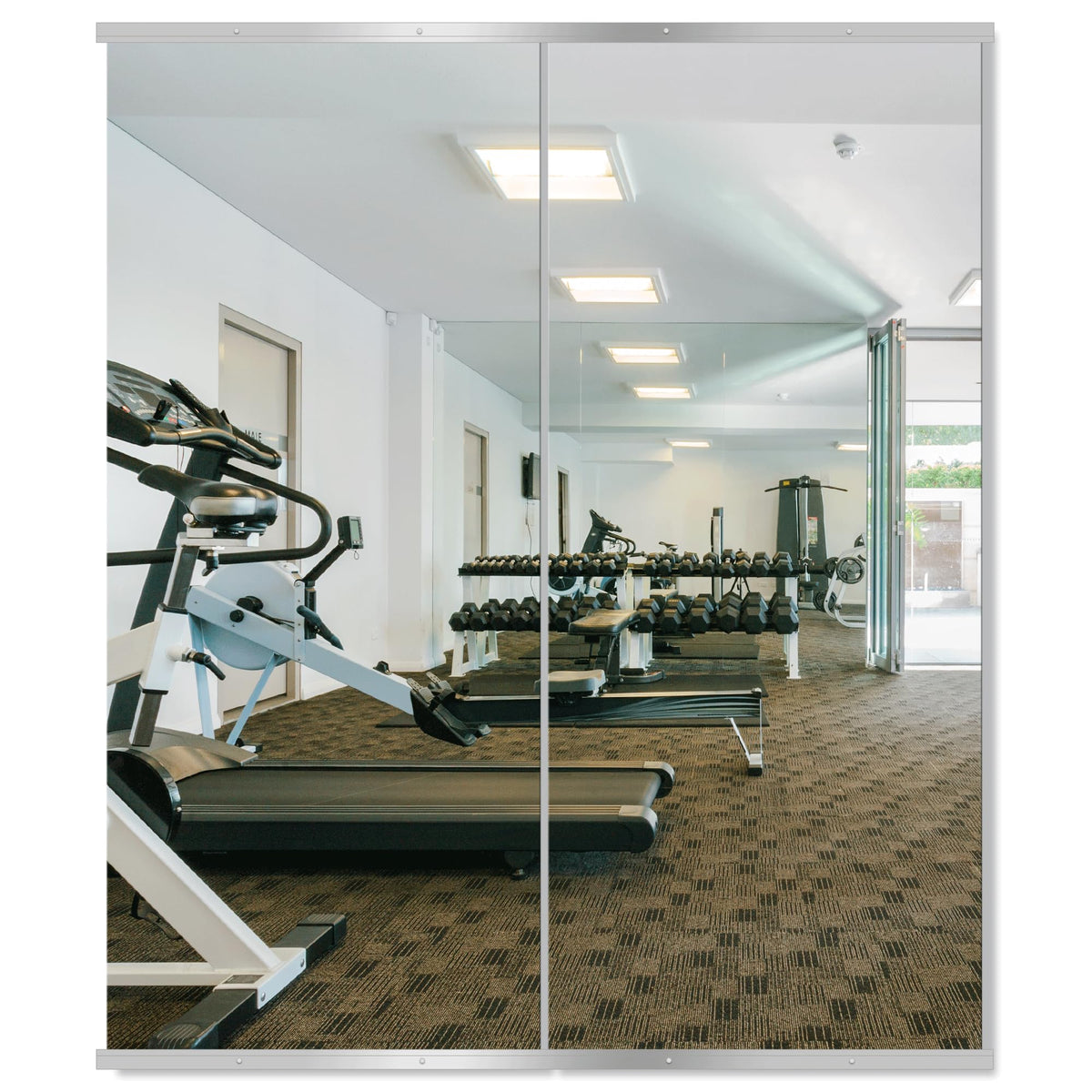 Delma Frameless Mirror Tiles 16"x12"x12 Pcs Wall Mounted