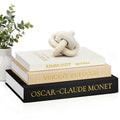 JARLINK Aesthetic Decorative Books, Set of 3 Linen Faux Book Boxes, Sage