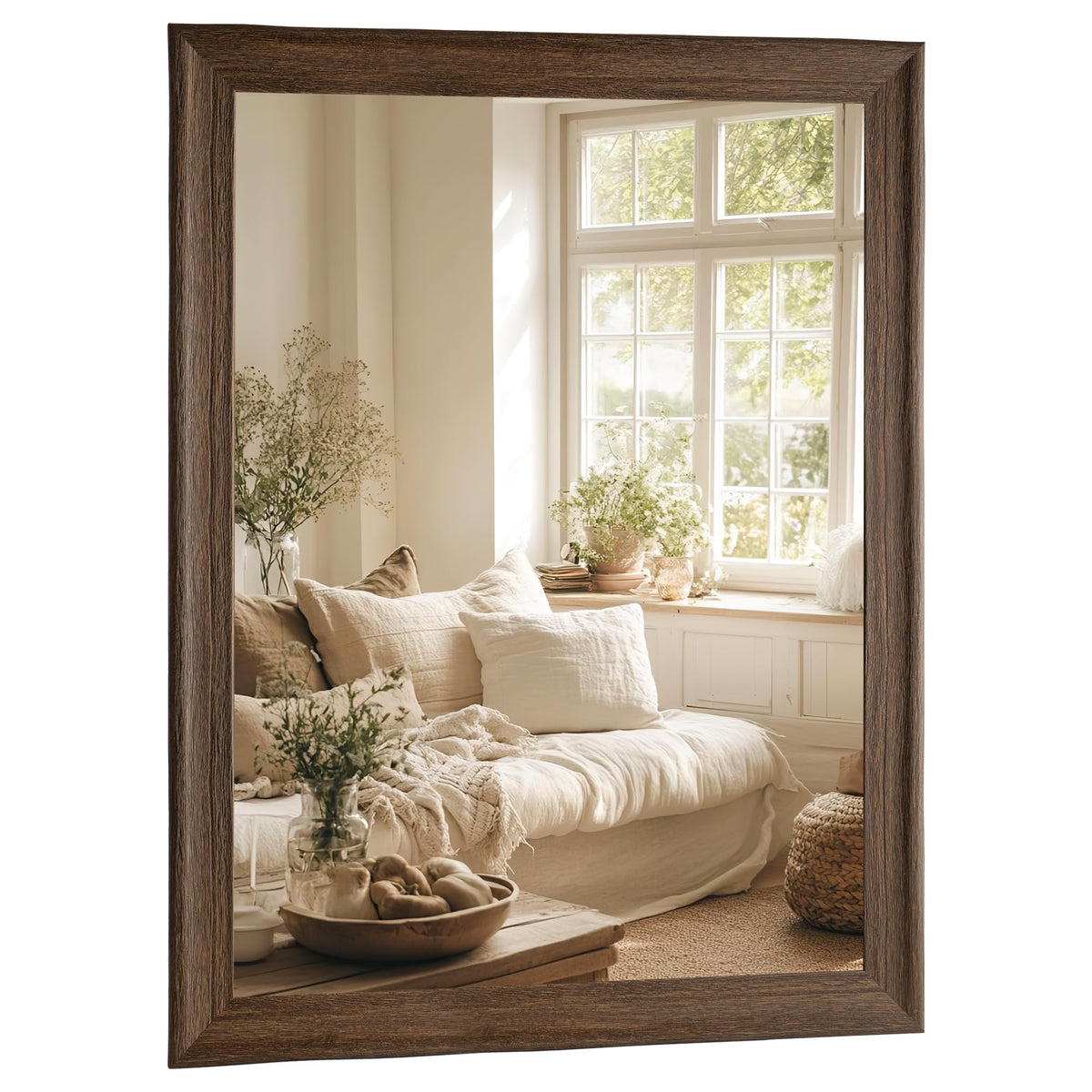 White Wall Mirror for Bathroom,Rectangle Large 30 x 40 inch Vanity Mirrors