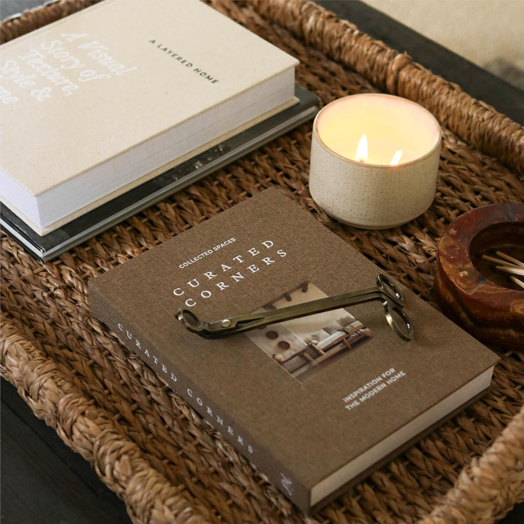 Decorative Books for Home Decor - 2 Linen Fake Books for Decorating Shelf