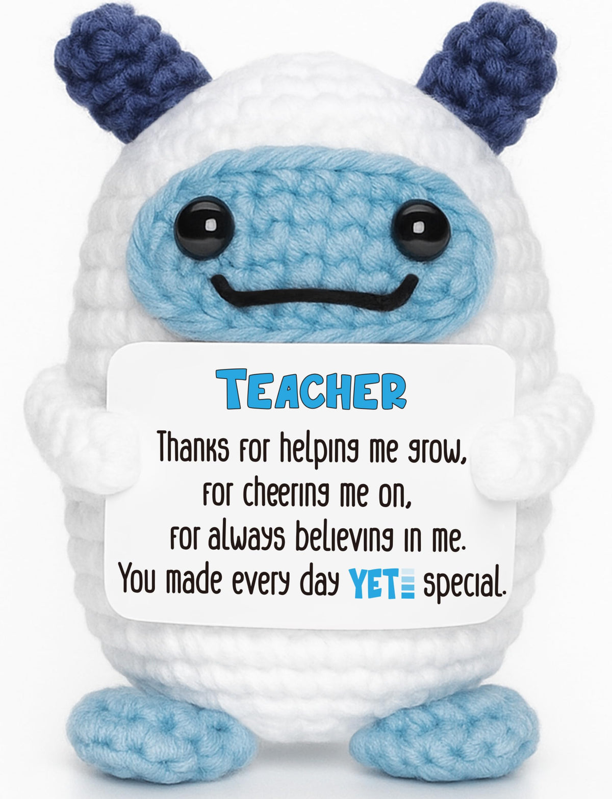 You're My Boo Crochet Ghost - Anniversary Love Birthday Gifts for Women Men Her Him Boyfriend Girlfriend, Fathers Day Card for Husband from Wife - Holiday Stuffers for Halloween Valentine Christmas