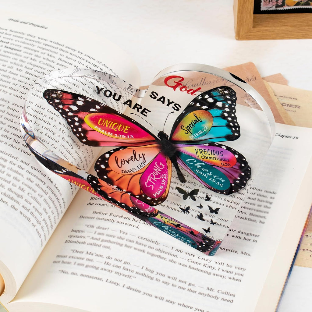 Christian Gifts for Women Birthday, Butterfly Inspirational Gift for Friend