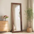 Rustic Farmhouse Full Length Mirror, 71"x32" Wood Large Mirror