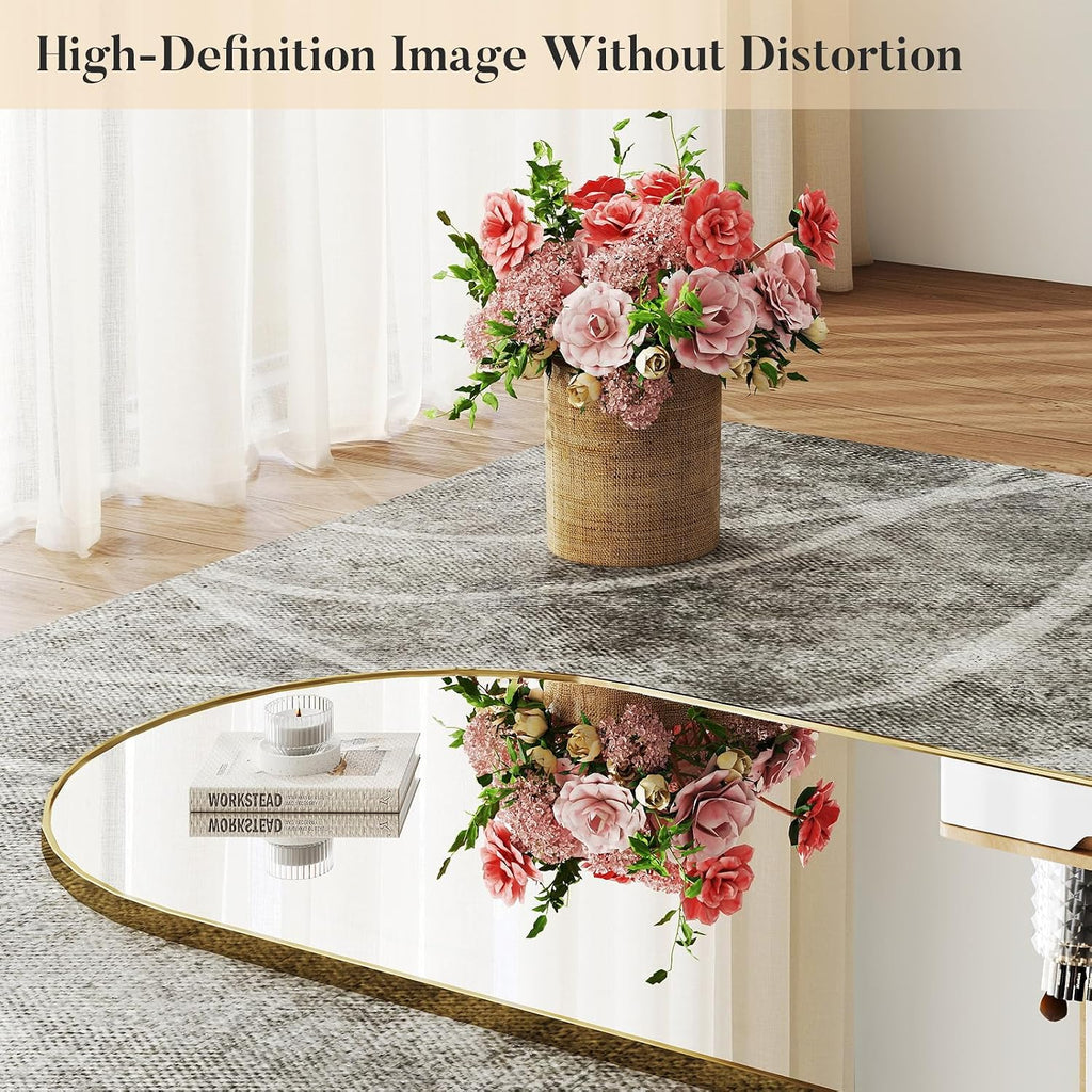 DUMOS Arched Mirror Full Length Floor, 59x16 Inch Full Body Standing Mirror