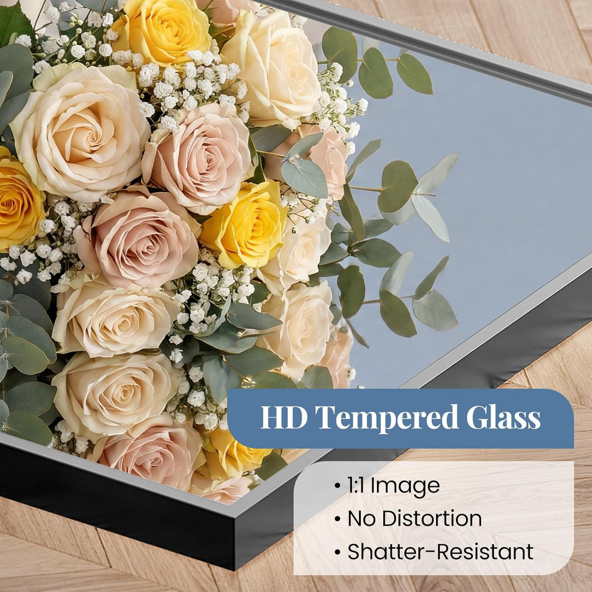 DUMOS Bathroom Mirror for Over Sink, 48"x30" Rectangle Wall Mount Mirror